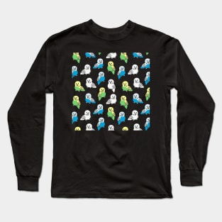 Budgie Pattern Long Sleeve T-Shirt